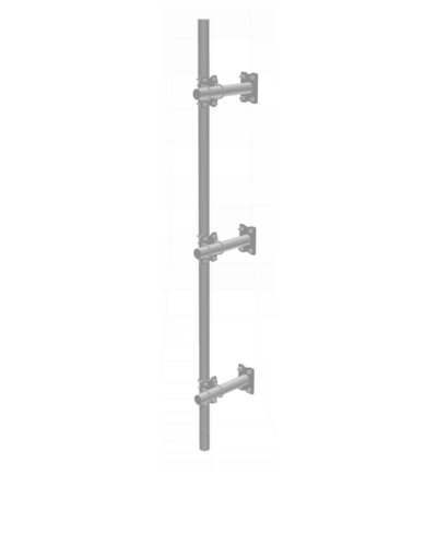 Bærerør tøndebånd justerbart offseeet - Ekstra beslag